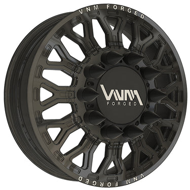 vnm forged black torque dually wheels. Big rig style , 10 lug wheels similar to JTX forged, Liberty Forged, Offroad wheels and DDC Wheels