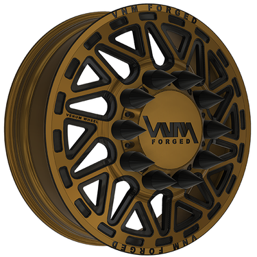 vnm forged v-11 bronze and black dually wheels, similar to american force wheels , jtx forged