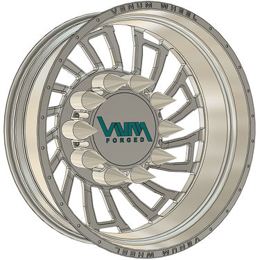 VNM Forged Fierce Dually Wheels 10x285.75 Big Rig Custom
