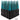 32 pcs 14x2 black and candy teal twist swirl spike lug nuts black widow