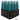 20 pcs 12x1.25 black and candy teal twist swirl spike lug nuts black widow