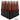 32 pcs 14x2 black and illusion orange cherry twist swirl spike lug nuts black widow