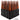 20 pcs 12x1.25 black and illusion orange cherry twist swirl spike lug nuts black widow