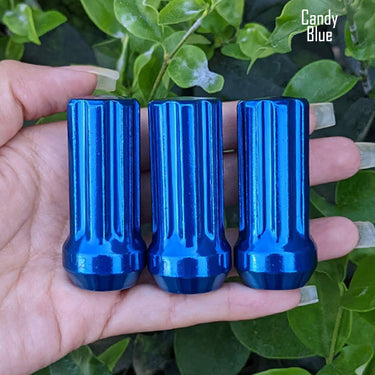 1 Pc 14x2 7-Spline Lug Nuts 2" Tall - Powder Coated