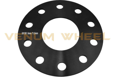 Black Porsche SUV Hub Centric Spacers 5x130MM + Factory Lug Bolts
