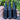 14x1.5 TWO Piece Short Spike Lug Nut - Various Colors