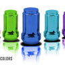 12x1.25 Short Spline Drive Lug Nuts 6 spline security lug nuts durable powder coating custom colors available color match