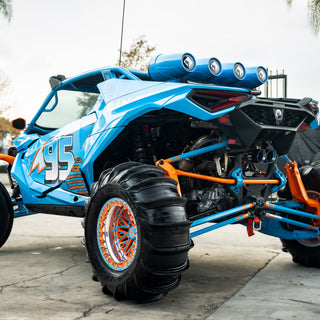 Dinoco Can am maverick r wheels , custom forged, V-8 on 17" wheels