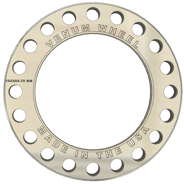 10x285.75 MM Wheel Spacers Hub Centric 220.1 MM Bore For 10 Lug Alcoa Spacers Only