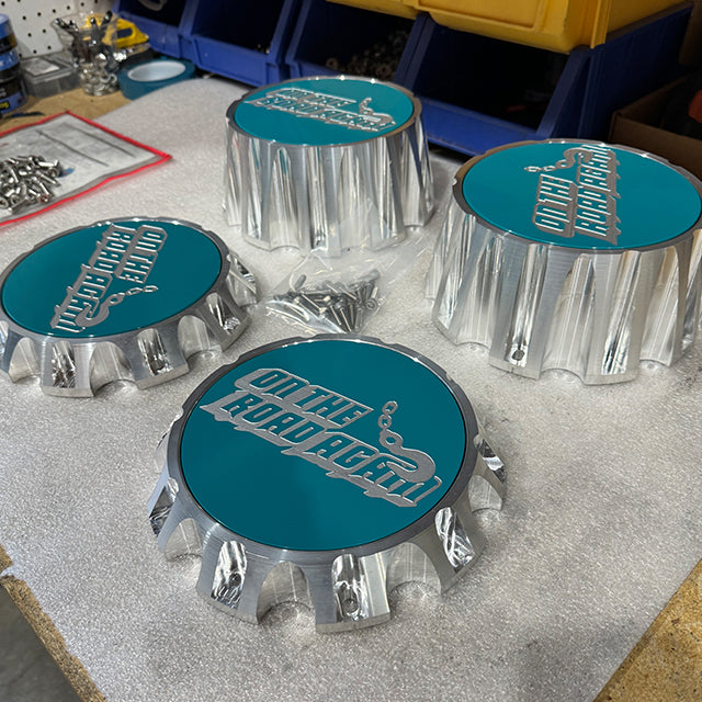 Floating Caps 10 Lug Billet Aluminum Custom Floating Wheel Caps For 10x225 Wheels ...