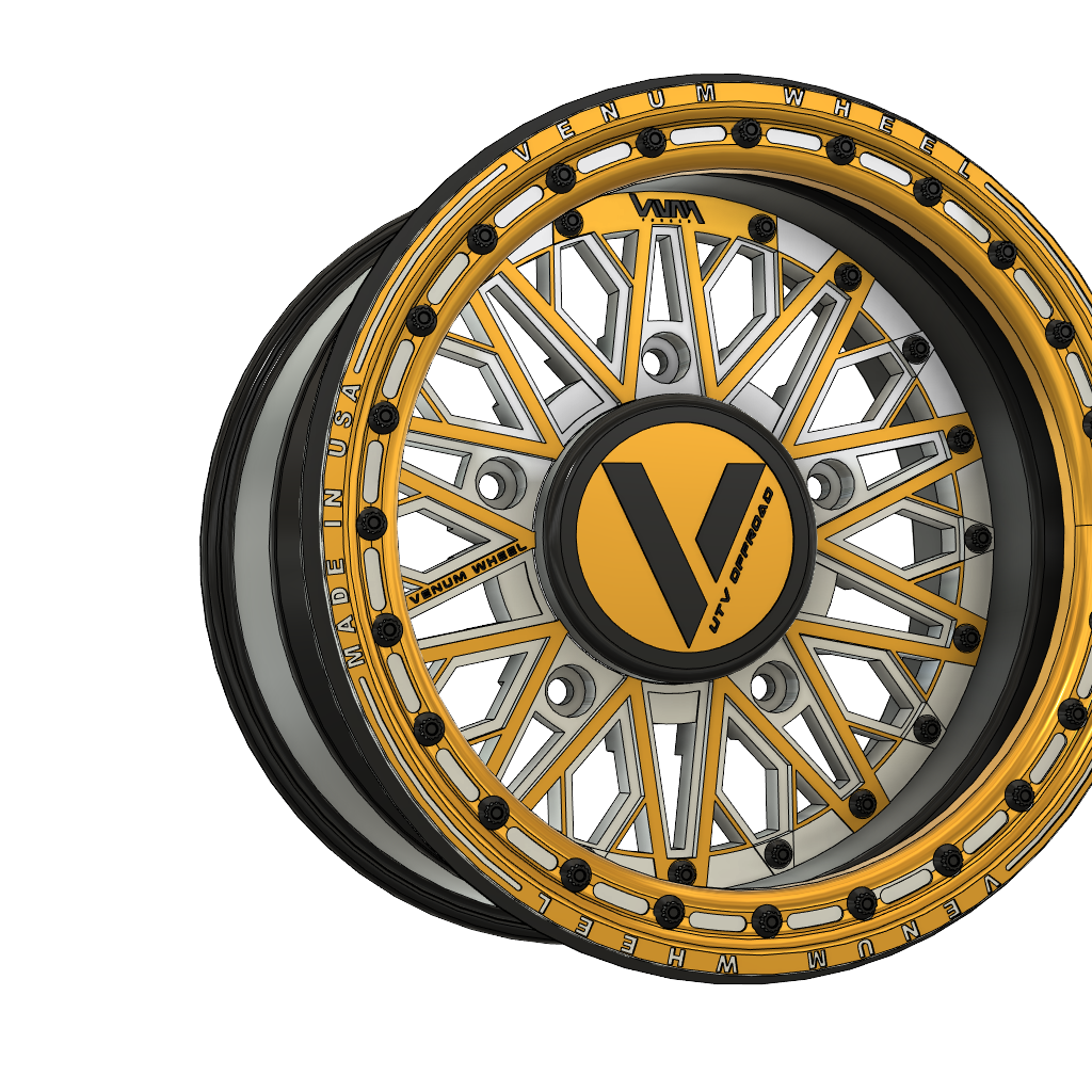 5x205 MM Sandrail Volkswagen V-8 Beadlock Wheels Forged Aluminum 5 Lug
