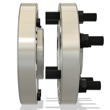 4 to 5 lug wheel adapters spacers 2 pc conversion dowel pins countersink bolts hub centric