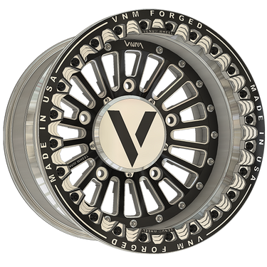 VNM Forged 5x205 wheels Beadlock V Stuffed wheel in a 5 lug pattern perfect for sand rails sandrail rims funco tatum sand cars dirt desert off roading arp billet caps polished satin black Mobelwagen