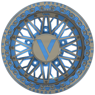 5x205 mm beadlock wheels blue grey powder coated for sand rails sandrail car race car buggy volkswagen bolt pattern big 5 wheels vnm forged custom sand cars made in the usa