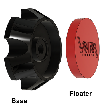 6 Lug Custom Billet Aluminum Floating Wheel Caps For 6x135 MM & 6x5.5"