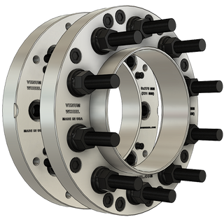 6 lug to 10x285.75 big rig aloca wheel adapters conversion for hino trucks, isuzu and ford 6 lug budd style wheels