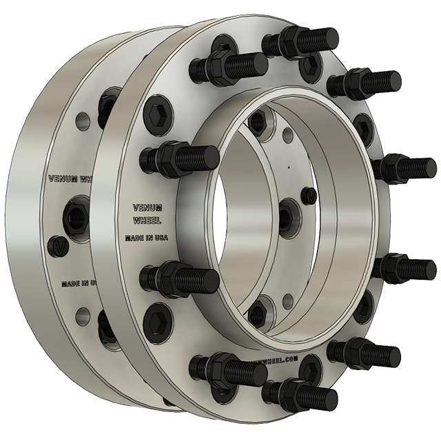 8x210 mm to 10x225 hub centric wheel spacers adapters  put ram 5500 f450 f550 wheels on a silverado 3500 sierra dually