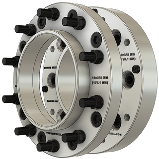 8x275 to 10x285 wheel adapters hub centric for kodiak top kick f650 chevy 4500 5500