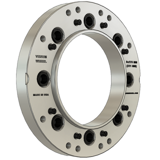 1st bottom piece for 8x275 to 10x285.75 semi truck bolt pattern . 2 pc adapters with dowel pins hub centric made in the usa
