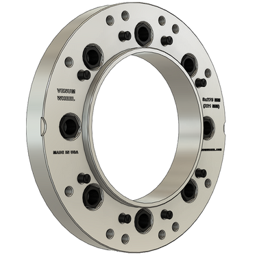 1st bottom piece for 8x275 to 10x285.75 semi truck bolt pattern . 2 pc adapters with dowel pins hub centric made in the usa