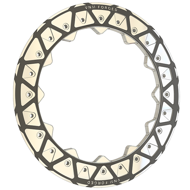 vnm forged beadlock wheels rings for offroad drag racing rims