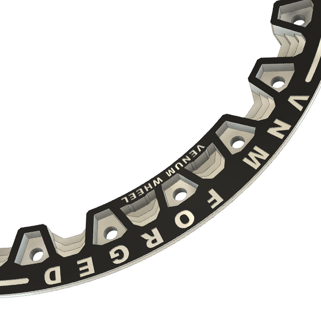 close up for billet beadlock ring for vnm forged off road drag racing vehicles