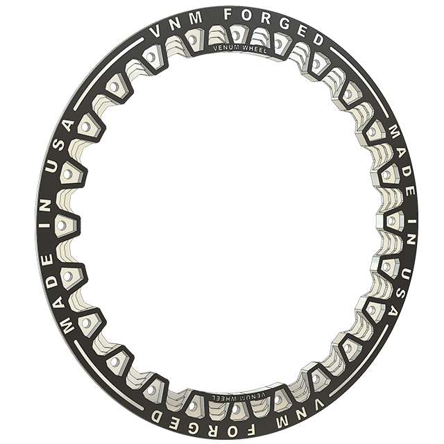 beadlock wheel rings for beadlock wheels  gloss black machined