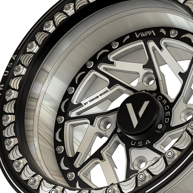 V-6 Beadlock UTV Wheels Lightweight Billet Aluminum For Can Am RZR
