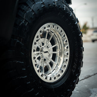 vnm forged wheels, 17x9 wheels paired with mickey thompson tires 37x12.5x17 open country ford raptor wheels, better than innov8 wheels, kmc wheels