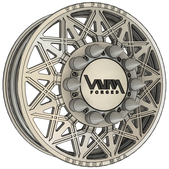 VNM Forged Fang Dually Wheels 10x285.75 Custom Made Forged Wheels ...