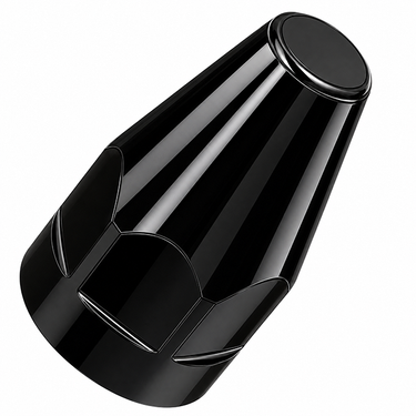 M22x1.5 Graphite Billet Aluminum Wheel Lug Nut Covers 33 MM Semi Truck
