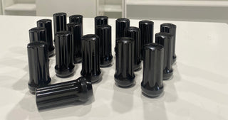 7 spline 2 " tall lug nuts gloss black