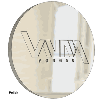 10x285.75 top floater piece with bearing in a polish finish for forged custom wheels. American force, specialty forged, foriato, liberty forged