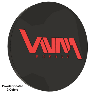 VNM Forged floating wheel cap featuring dual-color powder coating for 10x285.75 fitment, suitable for various ddc wheels corleone forged wheels