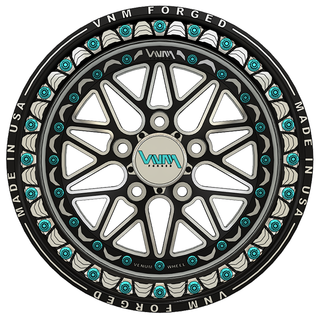 vnm forged utv beadlock wheels for polaris rzr pro r 5 lug , turbo R and Xpedition off road custom wheels made in the usa by venum wheel