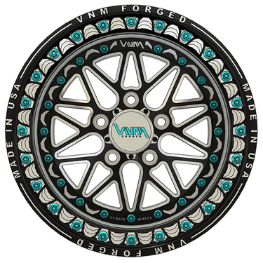 vnm forged utv beadlock wheels for polaris rzr pro r 5 lug , turbo R and Xpedition off road custom wheels made in the usa by venum wheel