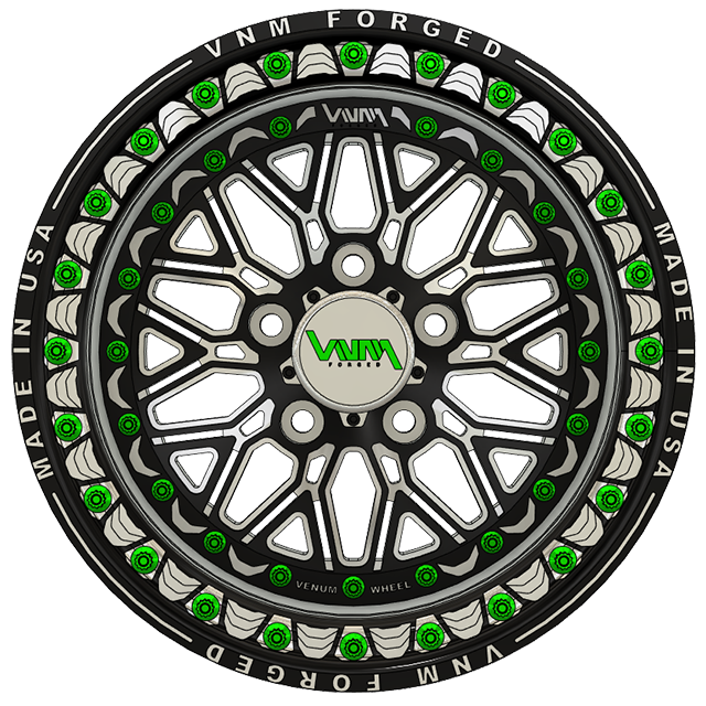 Durable VNM V-15 beadlock wheels designed for RZR Pro R, mirroring the performance of Raceline rims, Method wheels, and Weld racing wheels for side-by-side