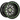 VNM Forged V-15 black and green beadlock wheel, made in USA, suitable for off-road side-by-side vehicles like Polaris Turbo R Pro R Xpedition by venum wheel