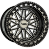 polaris rzr pro r vnm forged utv wheels beadlocks black milled custom floating cap 5x4.5 5 lug