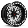 VNM FORGED by Venum Wheel - V-1 Argo beadlock UTV wheel in black polish for Can-Am Maverick X3 and other models, USA-made