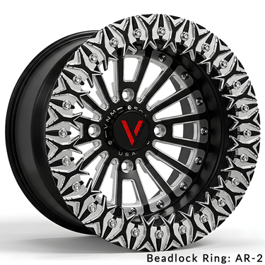 V-4 Stuffed Beadlock UTV Forged Wheels For 4 Lug Can Am RZR YXZ