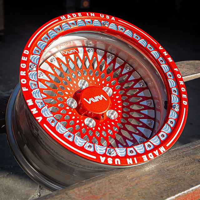 vnm forged v-5 beadlock wheels in polaris indy red custom powder coated best utv wheel for side by side 5x4.5 polaris rzr wheels, polaris Xpedition