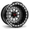vnm forged 15 inch 17" v-7 forged beadlock wheel for polaris pro r turbo r xpedition side by side vehicles metal fx off road wheels utv wheels method race wheels custom powder coating