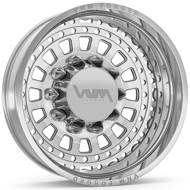 V-7 VNM Forged Dually Wheels 10x285.75 Custom Made Truck Rims Big Rig