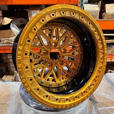 beadlock wheels for polaris rzr pro r, forged wheels , 5x4.5 wheels utv wheels in gold powder coated