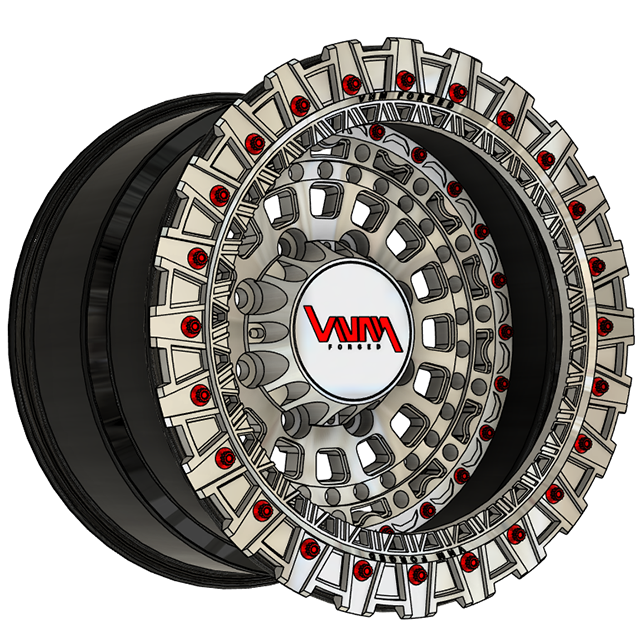 vnm forged v-7 beadlock wheels, jeep rims, jeep wheels, offroad wheels, 8 lug wheels, 8x170 8x6.5 8x180 with floating caps
