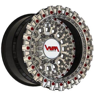 vnm forged v-7 beadlock wheels, jeep rims, jeep wheels, offroad wheels, 8 lug wheels, 8x170 8x6.5 8x180 with floating caps