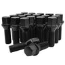 black conical bolt wheel lug bolts m14x1.5 tapered wheel nuts bmw mercedes porsche audi volkswagen