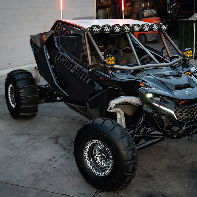 can am maverick r black machined utv wheels, vnm forged, custom powder coating, machined finish, similar to raceline wheels, metal fx, alba racing wheels