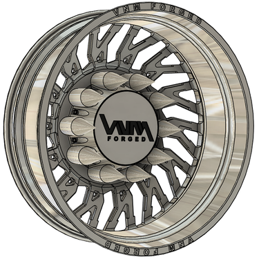 vnm forged dually wheels, super single rear wheels, floating caps similar to american force wheels, jtx forged, forged wheels 28x16